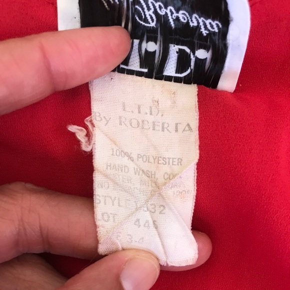 Vintage 70’s sheer red dress Roberta LTD 💃🏻 - Picture 11 of 11